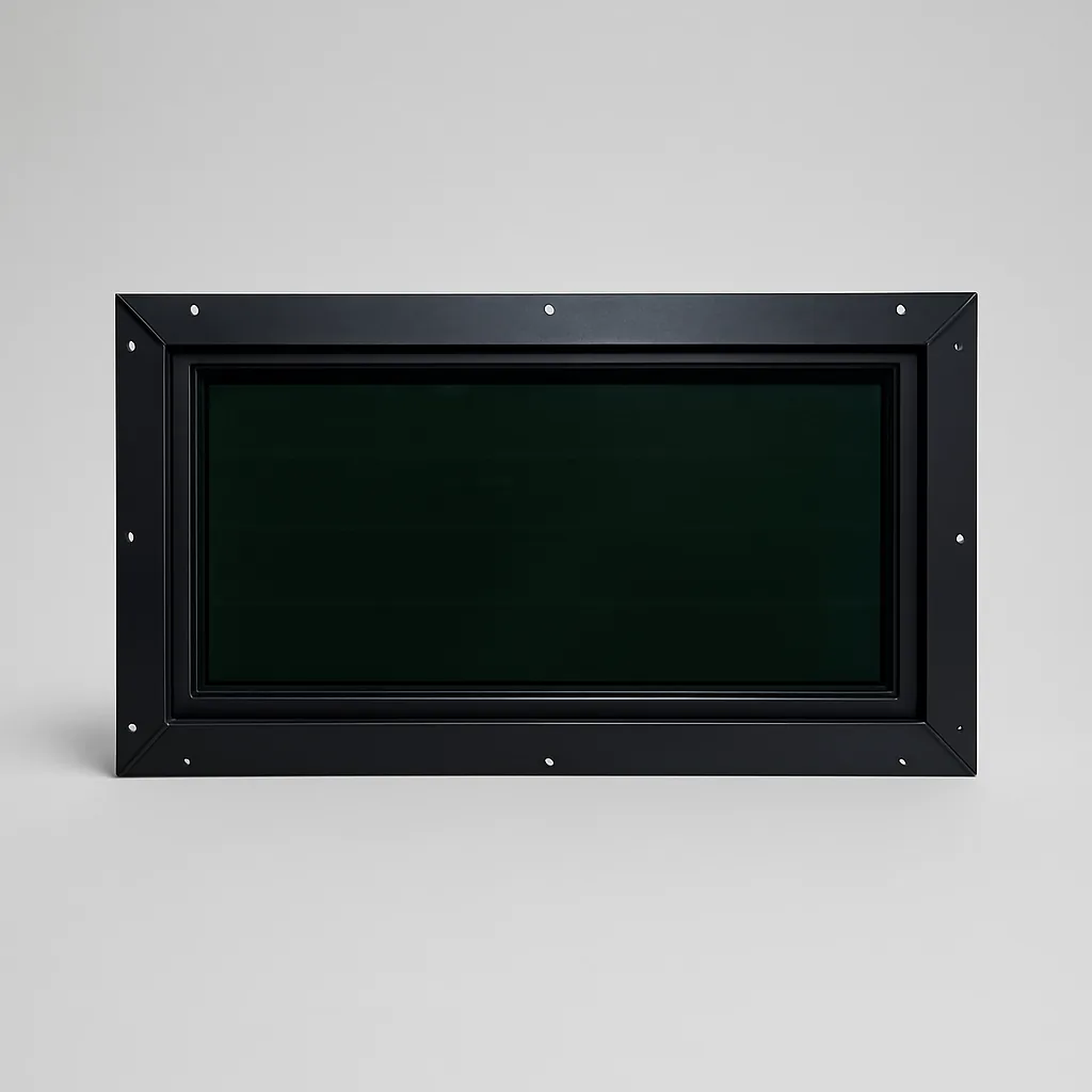 24″ × 12″ Tinted Frame Hunting Blind Window — Heavy aluminum-frame tinted hunting blind window — built for the long haul.