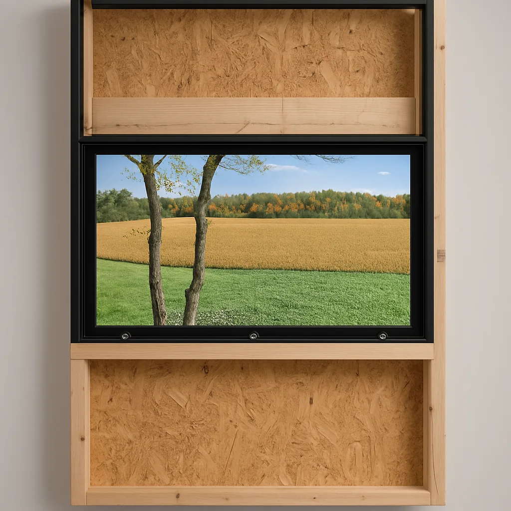 Frame Hunting Blind Windows — Sealed, silent, and ready to draw.